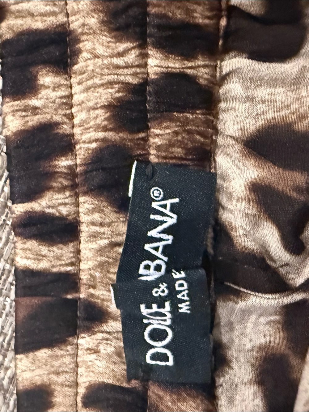 Dolce & Gabbana Leopard Print wide Leg Pants - Brown & Black - Picture 2 of 7